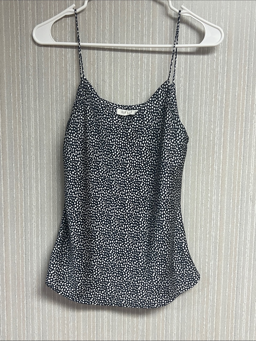 ILLA ILLA S Black and White Spotted Cami
